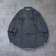 【サウスポール】US輸入アメリカ古着ブラックデニムシャツダブルポケット無印90s