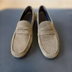 ZARA/ペニーストラップレザーローファー/43