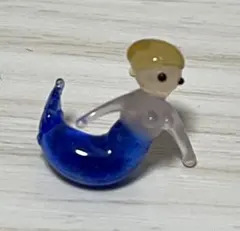 ガラス細工 人魚 ミニチュア オブジェ