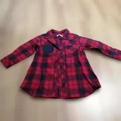 Bobson チェック柄 長袖シャツ 95