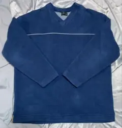 Vネック フリース セーター LL (XL)