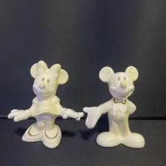 Disney ミッキー&ミニー 陶器製 置物