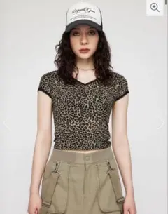 LAGUA GEM LEOPARD LACE トップスGRYのサムネイル