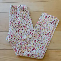 【超美品】ユニクロ　花柄レギンス　110cmのサムネイル