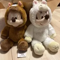 ディズニーストア　ミッキー　ミニー　干支　ぬいぐるみ　馬　2点セット