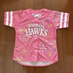 SoftBank Hawks ユニフォーム ピンク 花火柄　 サイズM