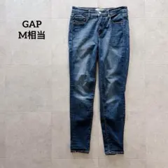 ギャップ　スキニーデニムパンツ ジーパン　インディゴブルー　美品　9号相当のサムネイル