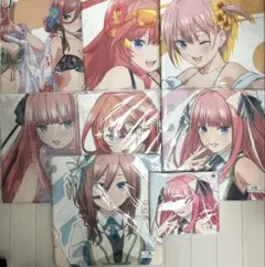 五等分の花嫁 マルチクロス マフラータオル　ラストワン賞含む　8点