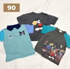 ミッキー ディズニー Tシャツ 90 3点セット まとめ売り