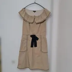 TOCCA フリル襟 ベージュ ワンピース 2