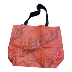 BEAMS トートバッグ オレンジ ドット柄