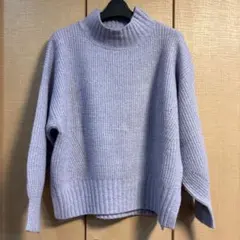 値下げ！タートルネック！セーター薄紫ラベンダー可愛いニット