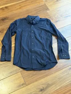 UNIQLO スーパーノンアイロンジャージシャツ ネイビー