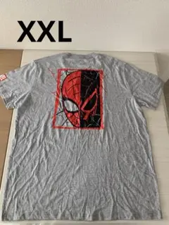 訳あり　スパイダーマン　MARVEL　Tシャツ　メンズ　半袖　XXLサイズ