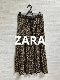 ＼¥1,090⇢ ¥600 再値下げ中／ 【ZARA】レオパードプリーツスカートのサムネイル