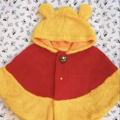 プーさん　ベビー　ポンチョ80-90cm