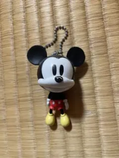 ミッキーマウス ストラップ ボールチェーン付き