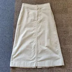 ユニクロ　UNIQLO ホワイト コーデュロイ タイトスカート　M〜L 白