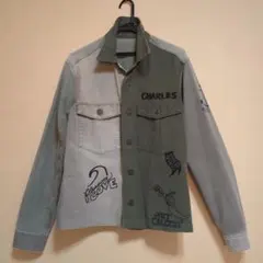 ミリタリージャケット グレーとオリーブ