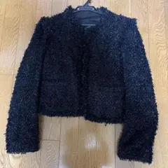 Drawer ノーカラージャケット 40サイズ 黒