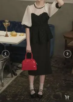 ペプラムデザイン ワンピース