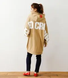 パーカーワンピース ひざ丈ワンピース