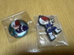 僕のヒーローアカデミア 轟焦凍 缶バッジ アクリルキーホルダー セット