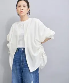 LE CERCLE par rope’麻調シャーリングシャツのサムネイル