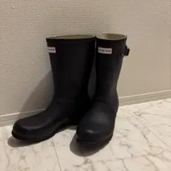 HUNTER ORIGINAL SHORT レインブーツ ブラック UK6
