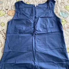 vertdenseノースリーブシャツ サイズ2 ダークブルー