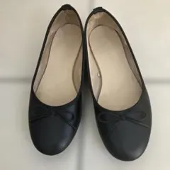 GLOBAL WORK ブラック バレエシューズ　S