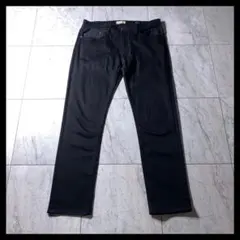 美品 YANUK KAY スキニー スリム パンツ ブラック 大きいサイズ 28