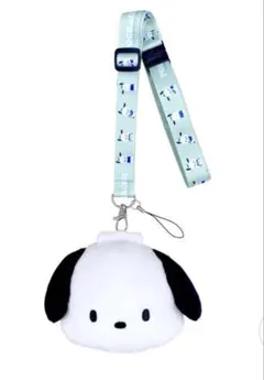 【新品未使用】ポチャッコ　ネックストラップ付ぬいぐるみポーチ