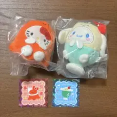 サンリオ niccolino マスコット シール シナモロール キティ