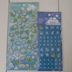 専用商品キャンディグリッターステッカーシールドロップブロックシールシマエナガ