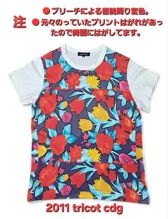 tricot トリコ コムデギャルソン tシャツ cdg プリント アーカイブ