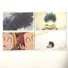 【ヒロアカ】雄英高校オープンスクール B賞場面写ステッカー 4枚セット