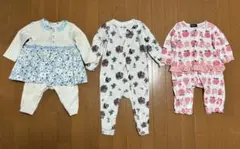 80cm ロンパース GAP 花柄ロンパース 他 3点セット