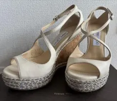 ☆JIMMY CHOO ウェッジソール サンダル 37☆╰(*´︶`*)╯のサムネイル
