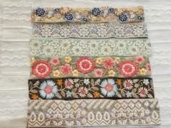 インド刺繍リボンセット 50cm×6本まとめ売り
