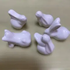 ウサギ型箸置き 5個セット