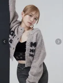 gyda mililoa MILIGY Brushedニットカーディガン まやのサムネイル