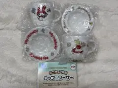 ミニチュア陶器　カップ&ソーサー サンリオ　 マイメロディ・マロンクリーム