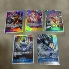 美品　ワンピースカード　「師弟の絆」 5枚まとめ売り