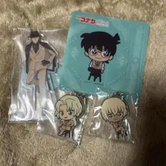 【4点セット】名探偵コナン　セガラッキーくじ　アクスタ　ストラップ　安室透