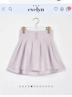 evelyn ダブルフレアスカート ピンク