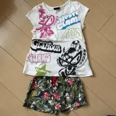 ヒステリックグラマー　ヒステリックス　Tシャツ　　　南国柄ショートパンツ　110のサムネイル