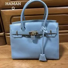 【濱野皮革工藝】HAMANO エクセルシオール ハンドバッグ 本革のサムネイル