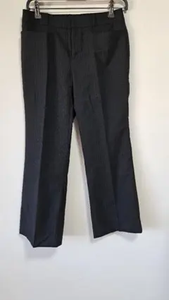 PERSON'Sダークグレー ストライプ ビジネススーツ 上下セット