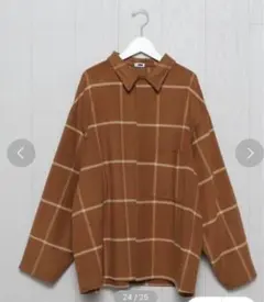 h beauty & youth stole check wrap shirtのサムネイル